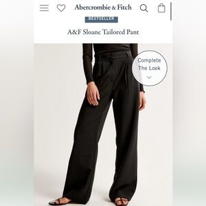Abercrombie Sloane Tailored pant in black